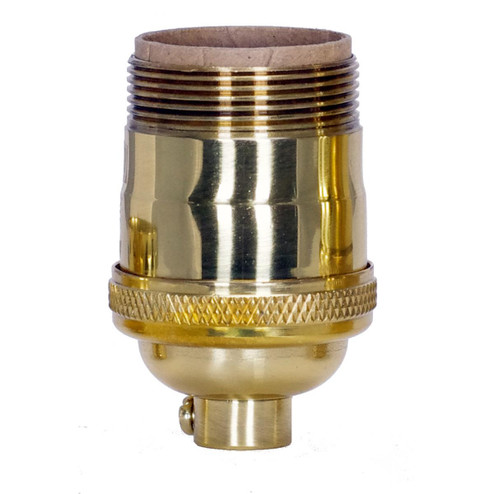 Short Keyless Socket in Polished Brass (230|801056)