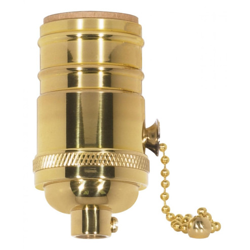 On-Off Pull Chain Socket in Polished Brass (230|801052) On-Off Pull Chain Socket in Polished Brass (230|801052)
