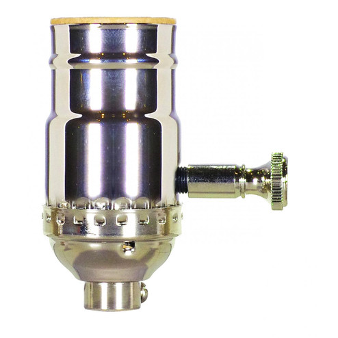 Full Range Turn Knob Dimmer Socket in Polished Nickel (230|801043)