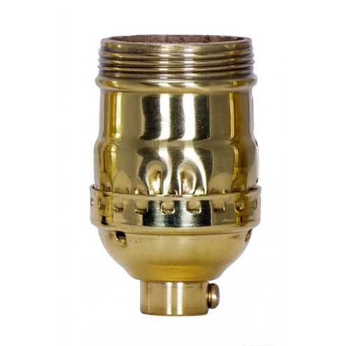 Short Keyless Socket in Polished Brass (230|801038)