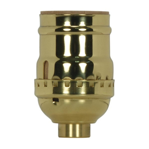 Short Keyless Socket in Polished Brass (230|801028)