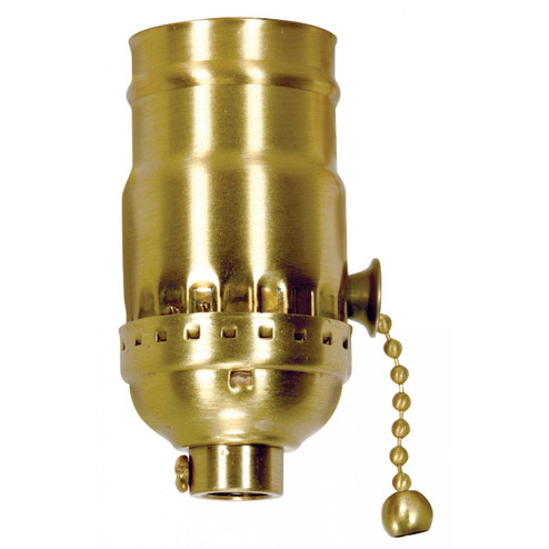 On-Off Pull Chain Socket in Polished Brass (230|801026)