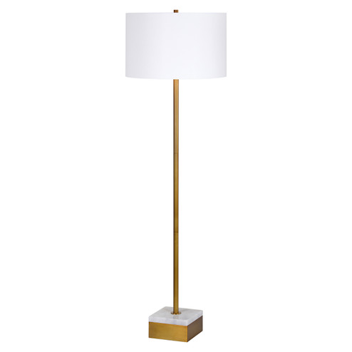 Divinity One Light Floor Lamp in Antique Gold / White (443|LPF3023)