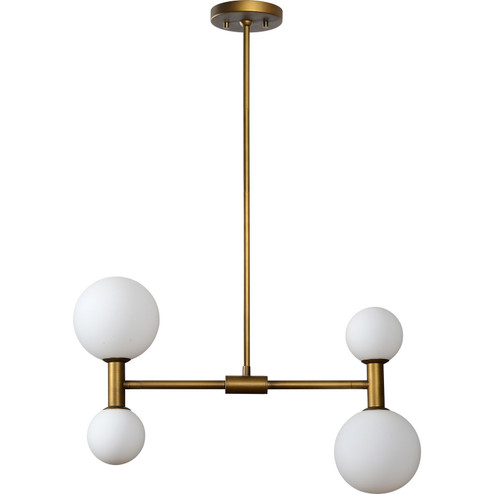 Luiza Four Light Ceiling Fixture in Antique Brass (443|LPC4445)