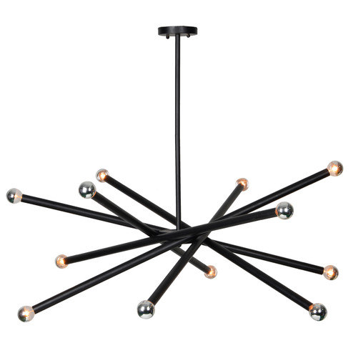 Clemente 12 Light Ceiling Fixture in Matte Black (443|LPC4095)