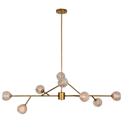 Damas Eight Light Ceiling Fixture in Antique Gold (443|LPC4085)