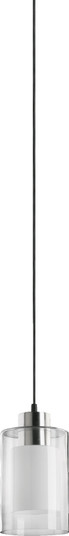 Cameron One Light Pendant in Satin Nickel|Clear|White (19|88265)