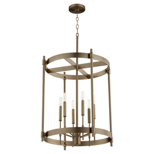 Hamilton Six Light Entry in Dark Brass (19|863681)