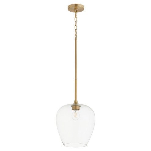 Veno One Light Pendant in Aged Brass (19|85880)