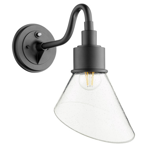 Torrey One Light Wall Mount in Textured Black w/ Clear/Seeded (19|73469)