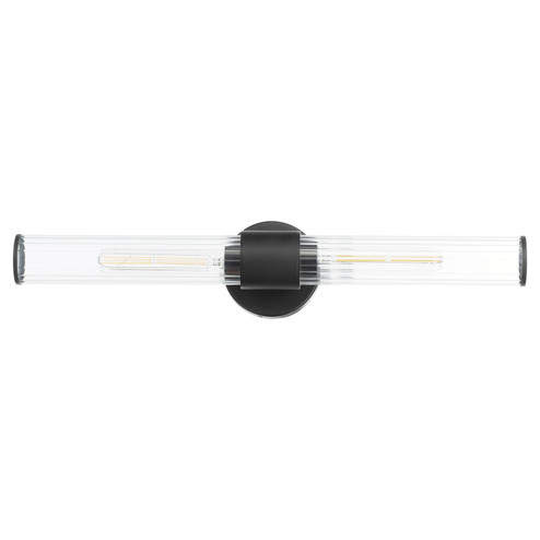 Fuze Two Light Wall Mount in Textured Black (19|7022469)
