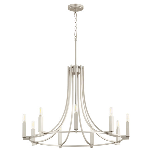 Olympus Nine Light Chandelier in Satin Nickel (19|696965)