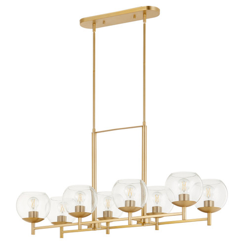 Lyon Eight Light Chandelier in Aged Brass (19|688880)