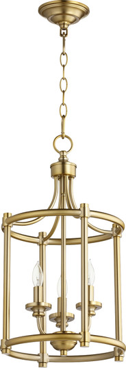Rossington Three Light Entry Pendant in Aged Brass (19|6822380)