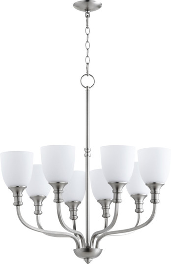 Richmond Eight Light Chandelier in Satin Nickel (19|6811865)