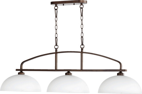 Reyes Three Light Island Pendant in Oiled Bronze (19|6660386)