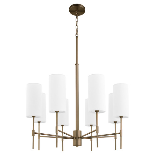 Hamilton Eight Light Chandelier in Dark Brass (19|663881)