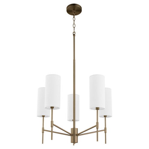 Hamilton Five Light Chandelier in Dark Brass (19|663581)