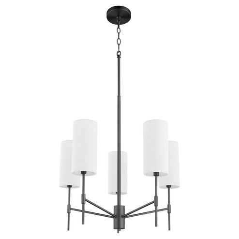 Hamilton Five Light Chandelier in Matte Black (19|663559)