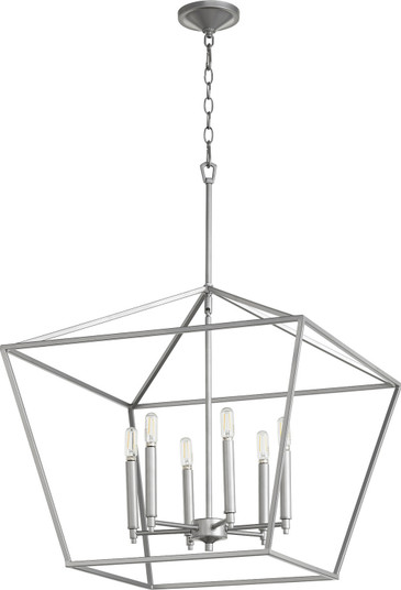 Gabriel Six Light Chandelier in Classic Nickel (19|644664)