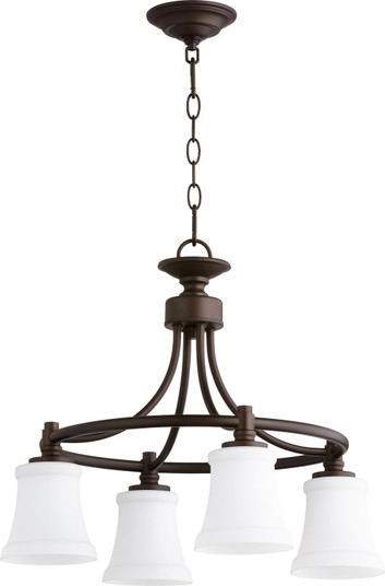 Rossington Four Light Chandelier in Oiled Bronze (19|6422486)