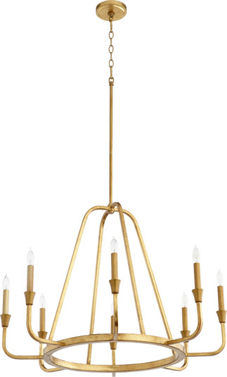 Marquee Eight Light Chandelier in Gold Leaf (19|6314874)