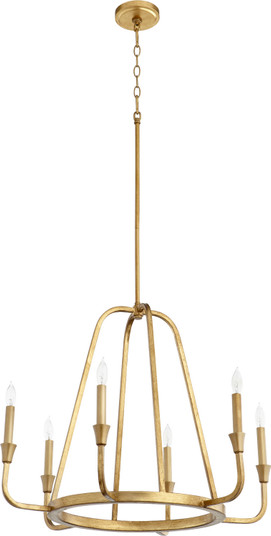 Marquee Six Light Chandelier in Gold Leaf (19|6314674)