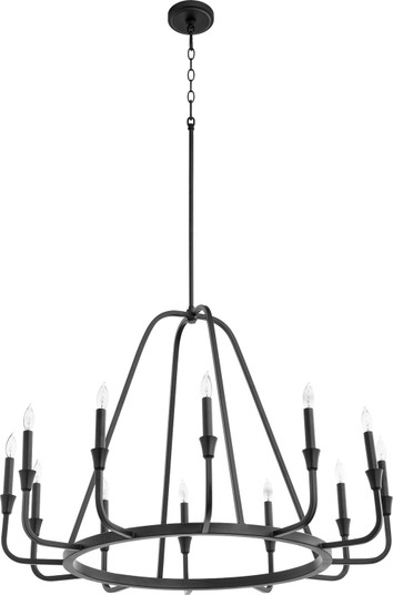 Marquee 12 Light Chandelier in Textured Black (19|63141269)