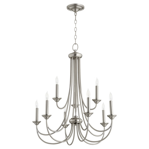 Brooks Nine Light Chandelier in Satin Nickel (19|6250965)