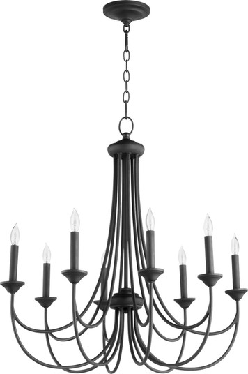 Brooks Eight Light Chandelier in Textured Black (19|6250869)