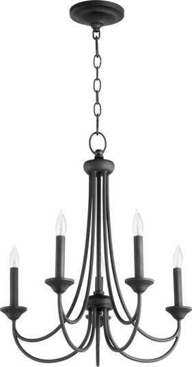 Brooks Five Light Chandelier in Textured Black (19|6250569)