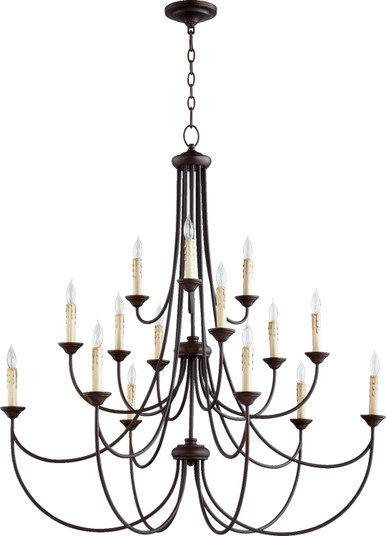 Brooks 15 Light Chandelier in Oiled Bronze (19|62501586)