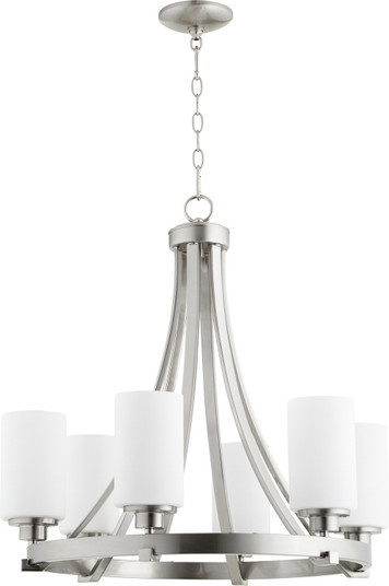 Lancaster Six Light Chandelier in Satin Nickel (19|6207665)