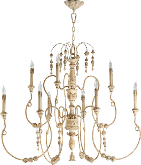 Salento Nine Light Chandelier in Persian White (19|6206970)