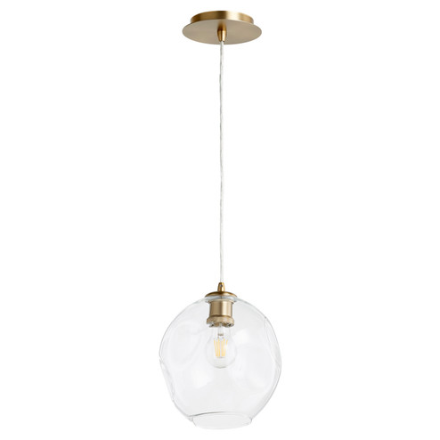 Numen One Light Pendant in Aged Brass (19|6180)