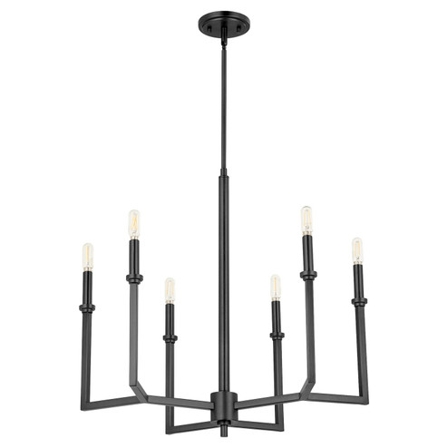 Merrick Six Light Chandelier in Matte Black (19|6174659)