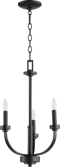Reyes Three Light Chandelier in Textured Black (19|6160369)
