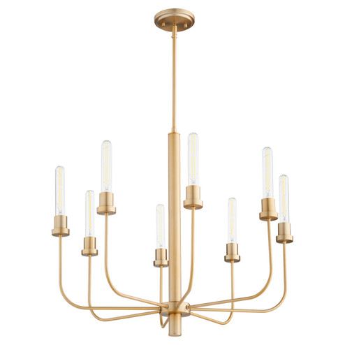 Sheridan Eight Light Chandelier in Aged Brass (19|612880)