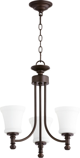 Rossington Three Light Chandelier in Oiled Bronze (19|6122386)