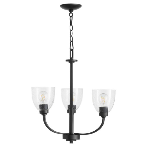 Reyes Three Light Chandelier in Textured Black (19|6060369)