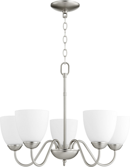 6041 Chandeliers Five Light Chandelier in Satin Nickel (19|6041565)