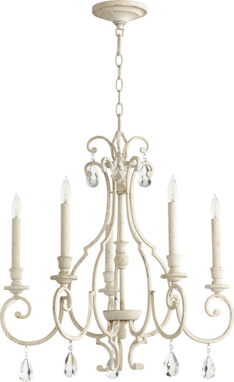 Ansley Five Light Chandelier in Persian White (19|6014570)