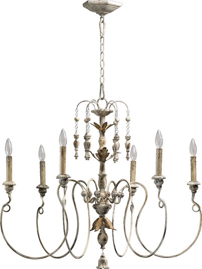 Salento Six Light Chandelier in Persian White (19|6006670)