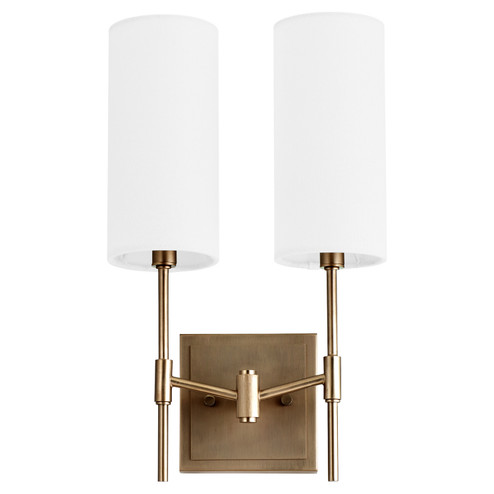 Hamilton Two Light Wall Mount in Dark Brass (19|563281)