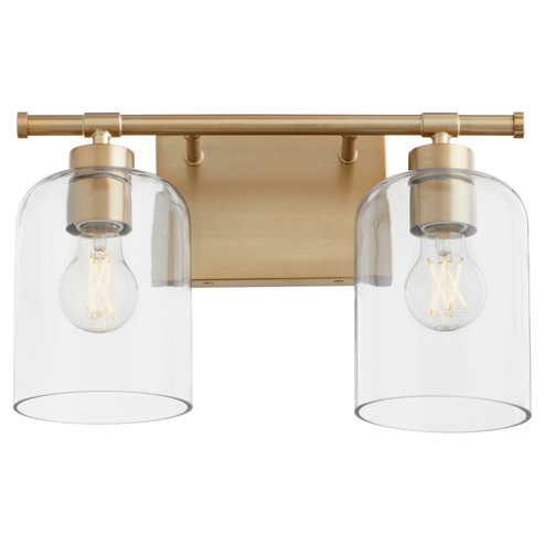 Tribute Two Light Vanity in Aged Brass (19|5374280)