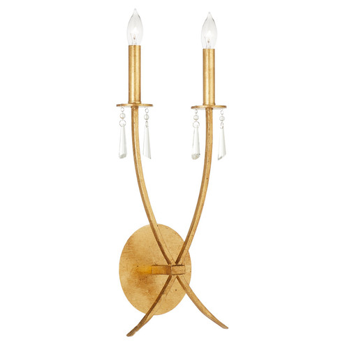 Majesty Two Light Wall Mount in Gold Leaf (19|521274)
