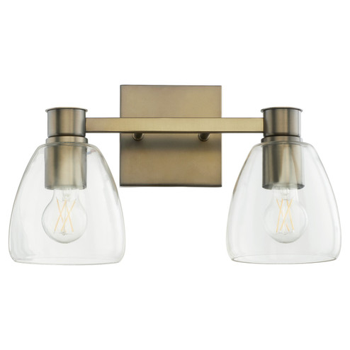 Relo Two Light Vanity in Dark Brass (19|515281)