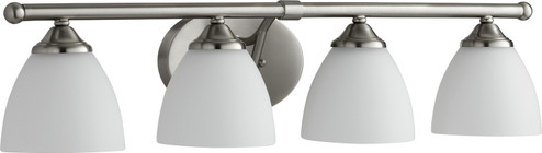 Brooks Four Light Vanity in Satin Nickel|Satin Opal (19|5150465)