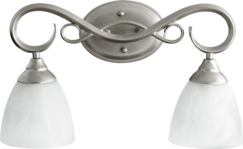 Powell Two Light Vanity in Classic Nickel (19|5108264)