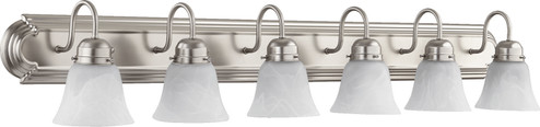 Campbell Six Light Vanity in Satin Nickel (19|50946165)